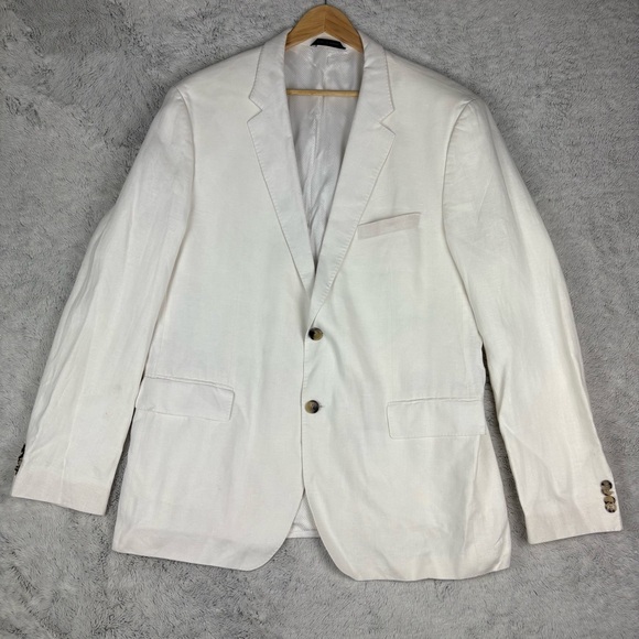 Hugo Boss Other - Hugo Boss White Linen Blend Sport Coat Blazer